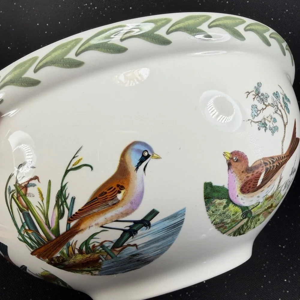 Portmeirion Birds of Britain Little Egret Large 11 inch Serving Mixing Bowl 1978